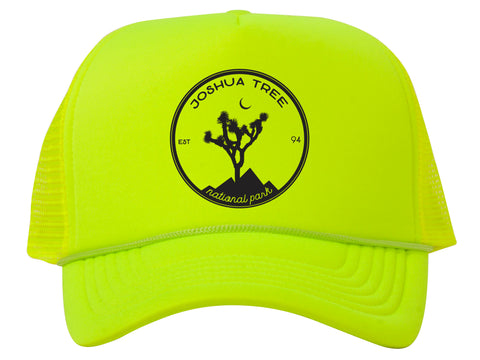 Joshua Tree Patch Adjustable Mesh Trucker Hat w/ Rope Brim