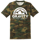 Gravity Outdoor Co. Mens Camo Crew T-Shirt