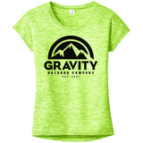 Womens Gravity Outdoor Co. PosiCharge Heather T-Shirt
