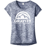 Womens Gravity Outdoor Co. PosiCharge Heather T-Shirt