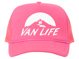 Van Life Adjustable Mesh Trucker Hat w/ Rope Brim